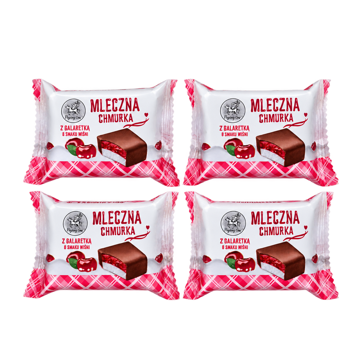 Mleczna Chmurka Cherry Jelly Soufflé in Cocoa Chocolate Glaze, AIM Foods