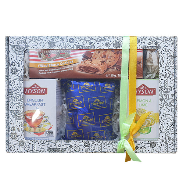 Gift set Hyson and chocolate biscuits black tea, 310g