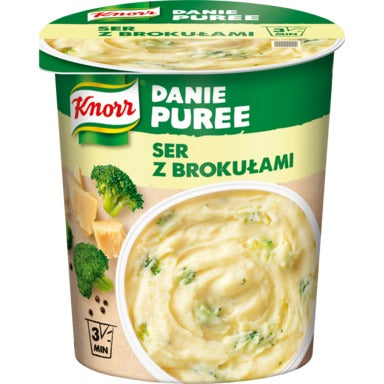 Mashed Potatoes with Cheese and Broccoli, Knorr, 50g (Cup)