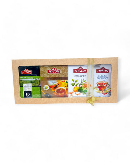 Hyson Gift Set, 4 Tea Varieties (Loose Leaf & Tea Bags), 280g