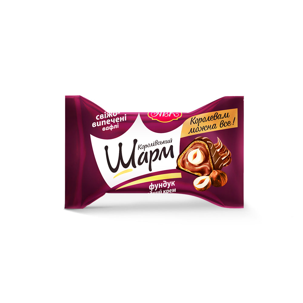 Royal Charm Whole Hazelnut & Chocolate Cream Wafer Candies by ABK