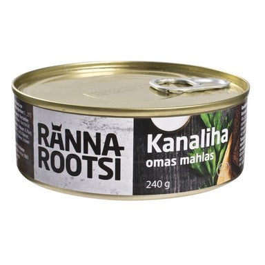 Chicken Meat in Its Own Juice, Rannarootsi, 240g