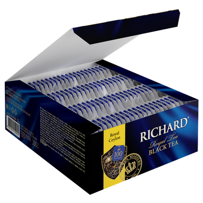 Royal Ceylon, must tee, teekotid 100x2g. - Richard Tea Estonia