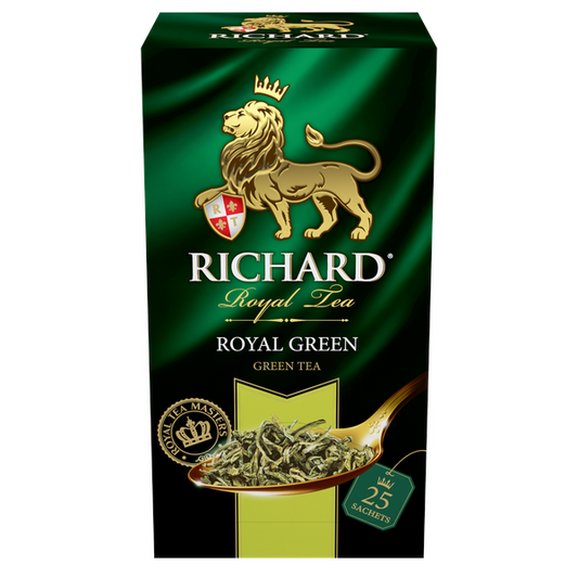 Royal Green, roheline tee, teekotid 25x2g. - Richard Tea Estonia