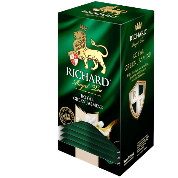 Royal Green Jasmine, flavoured green tea in sachets, 25х2g Richard Tea