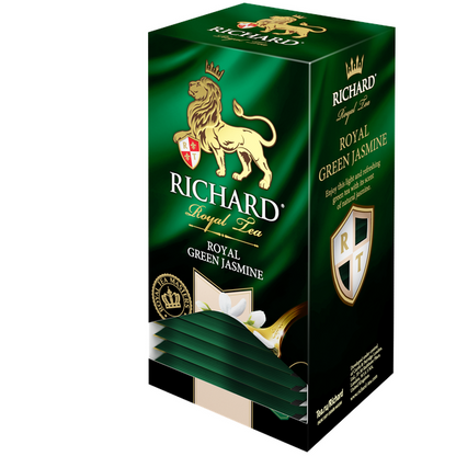 Royal Green Jasmine, flavoured green tea in sachets, 25х2g Richard Tea