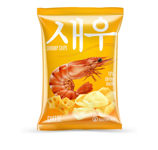 Prawn Chips Cheese, ObJerky, 50g