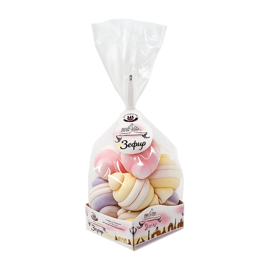 Marshmallow "Zephyrny Gorodok Assorted", Kronshtadtskaya Fabrika, 380g